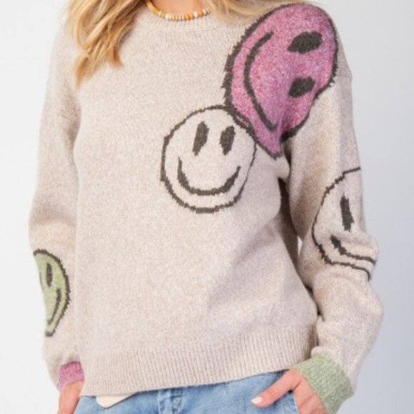 SWEATER PULLOVER - SMILEY FACE KNIT - Picture 4 of 4